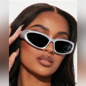 Fashion Nova Silver Sunglasses